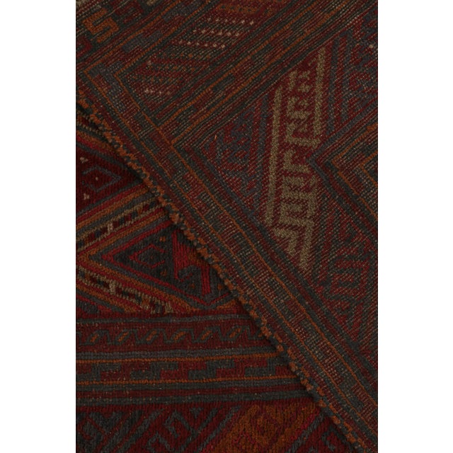 Textile Rug & Kilim’s Afghan Baluch Tribal Rug in Red With Colorful Geometric Patterns For Sale - Image 7 of 7