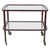 Vintage Serving Trolley in Wood and Brass by Cesare Lacca, Italy, 1950s For Sale - Image 9 of 9