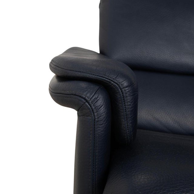 Blue City Armchair in Leather from Erpo For Sale - Image 8 of 18