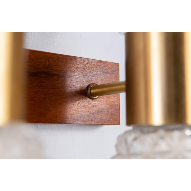 Swedish Wall Lamps in Teak, Set of 2 For Sale - Image 14 of 15