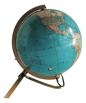 Vintage Illuminated Globe from Jro / Jro-Verlag, 1960s