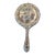 Art Nouveau Silver Colored Repousse Hand Mirror For Sale