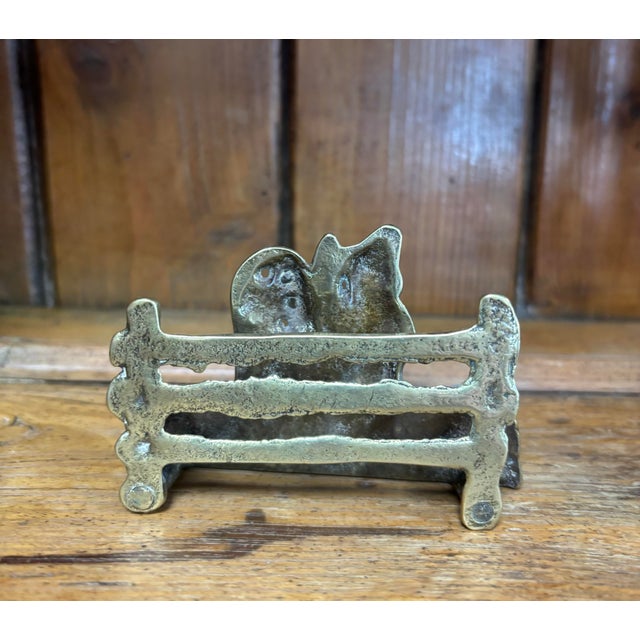 The smallest objects often tell the richest stories, and this vintage English brass letter rack is no exception. More than...
