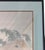 Blue Vintage Japanese Silk Painting Signed Shoun, Travelers in Rain Nihonga Watercolor, Japandi Wall Art, Zen Landscape Decor For Sale - Image 8 of 15