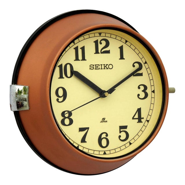 Vintage Seiko Maritime Nautical Wall Clock For Sale