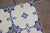 Antique 1920s Portuguese Art Deco Tiles Cobalt Blue Floral Crosses Set of 16 For Sale - Image 12 of 14