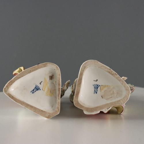 Antique 19th Century Figurines from Rudolstadt Porcelain, Germany, Set of 2 For Sale - Image 14 of 16