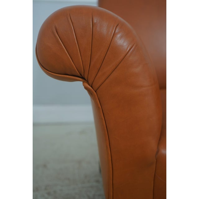Pair of George Smith Butterfly Leather Club Chairs For Sale - Image 14 of 18