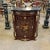 Magnificent French marquetry commode with marble inlays Louis XV style. The design on the door is sublime, all the wooden...