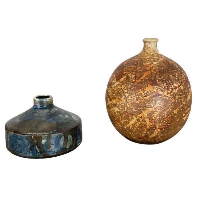 Studio Pottery Sculptural Objects from Gerhard Liebenthron, Germany, 1970s, Set of 2 For Sale