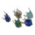 Set of 5 Mid 20t Century Murano Glass Fish For Sale