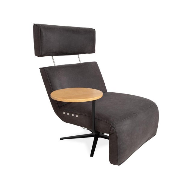 Etino Lounge Chair in Fabric and Wood from Koinor For Sale - Image 4 of 16
