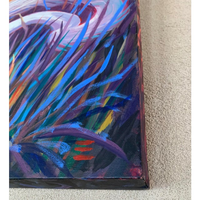 Contemporary “Great Egret” Oil Painting 2005 For Sale - Image 4 of 12