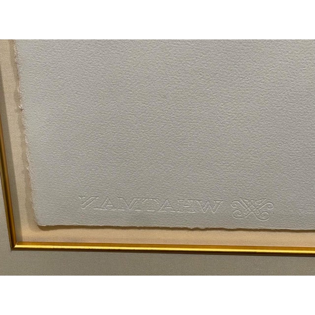 Sunol Alvar Fruits & Flowers Art Watercolor with Custom Frame Hand Signed For Sale In Denver - Image 6 of 7