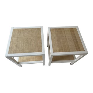 Pair of Serena and Lily Cabot Side Tables For Sale