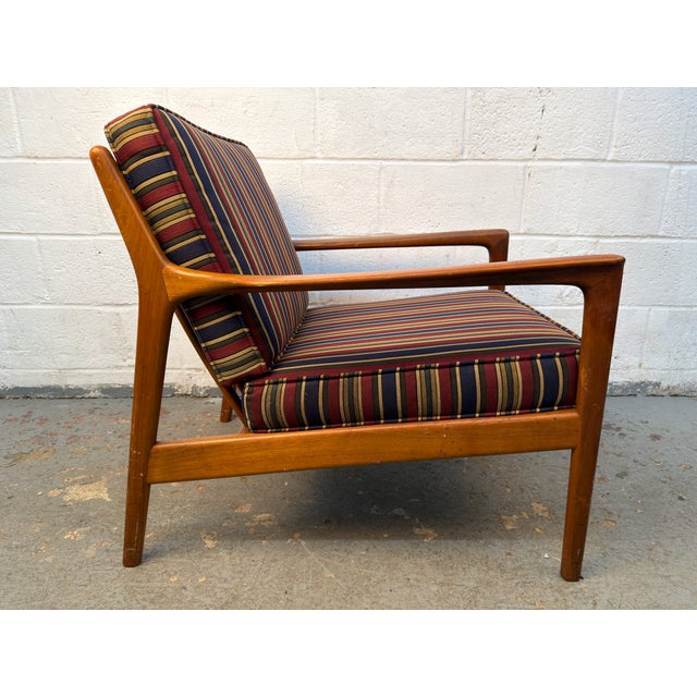 Wood Mid-Century Modern Teak Scandinavian Armchair For Sale - Image 7 of 13