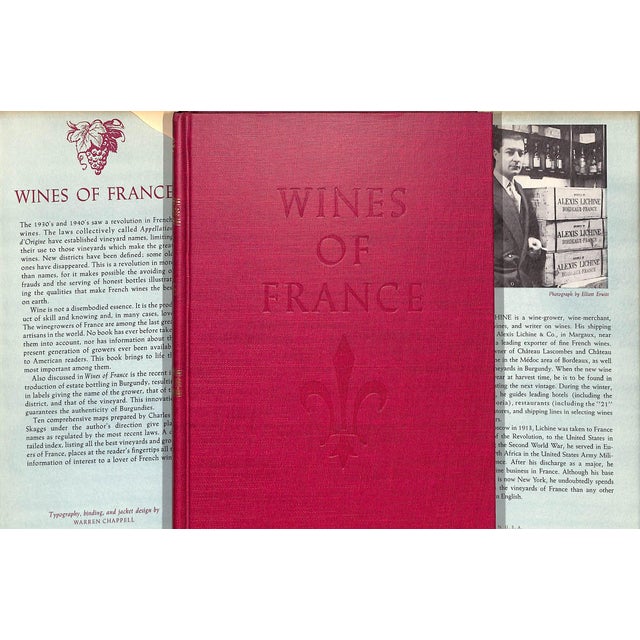 LICHINE, Alexis [326] pp. Alfred A. Knopf Publisher 1958 New Edition 8 1/2" x 6"