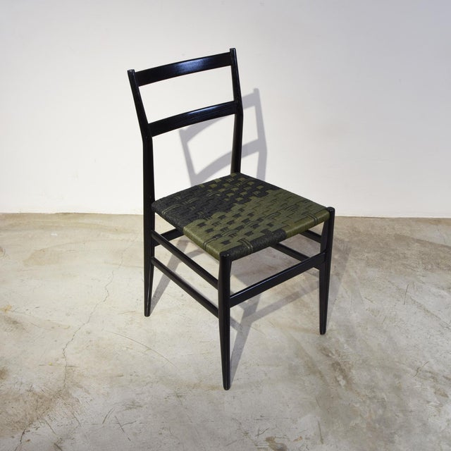 Leggera Chair in Black Lacquered Ash by Gio Ponti for Cassina, 1950s For Sale - Image 13 of 13