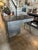 Vintage metal desk with walnut top. Two drawers and a spacious cabinet providing storage. Desk made by Stor-all Steel...