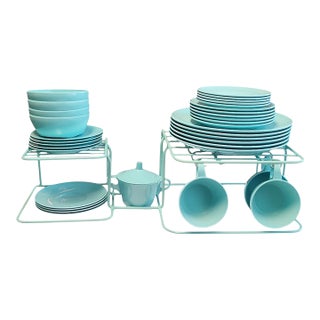 Mid 20th Century Mid Century Modern Texas Ware Rio Vista 35 Piece Collection For Sale