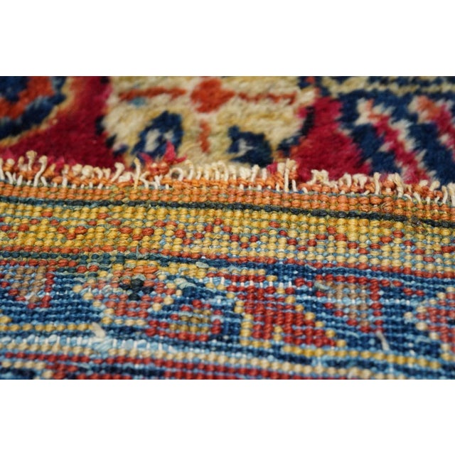 Antique Sarouk Rug 9'1'' X 12'0'' For Sale - Image 10 of 10