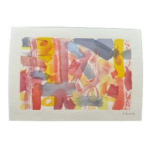 Signed Original Watercolor Abstract “March Madness” by Chani MacKay