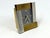French Brutalist Steel and Brass Table Clock from Seiko, Japan, 1980s For Sale - Image 14 of 14