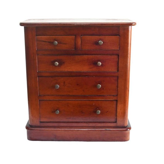 Antique Victorian Mahogany Apprentice Chest of Drawers, 1880 For Sale - Image 5 of 6