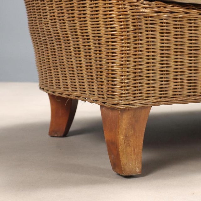 Vintage Wicker Sofa, Italy, 1960s-1970s For Sale - Image 5 of 10