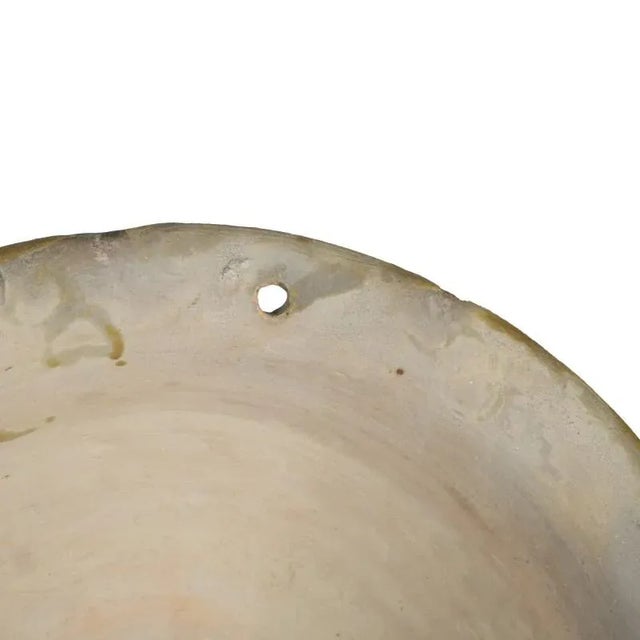 Cream Antique Italian Glazed Vase Holders, Set of 2 For Sale - Image 8 of 11