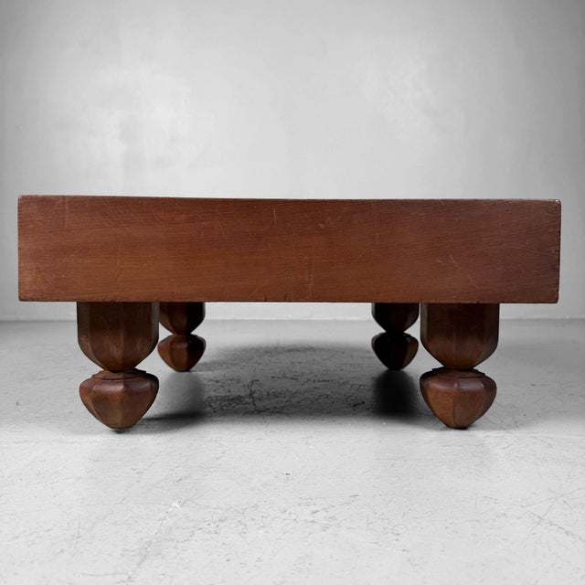 Mid-Century Modern Japanese Goban Go Board Low Display Table, 1930s For Sale - Image 3 of 13