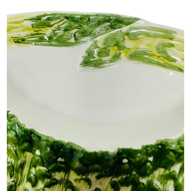 Vintage Casafina Portuguese Majolica Asparagus Serving Platter, 12" For Sale In Tampa - Image 6 of 12