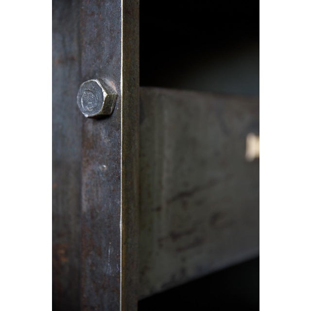 Metal Industrial Metal Storage Rack, 1950s For Sale - Image 7 of 9