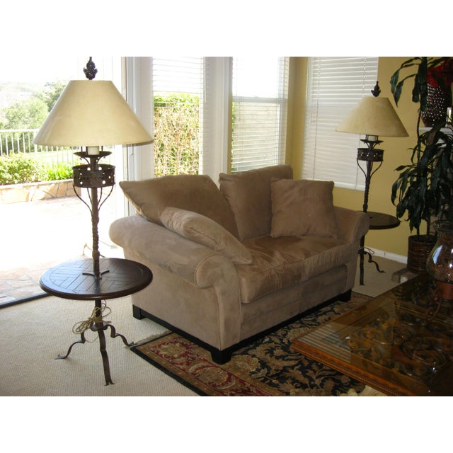 1970s Pair of Vintage Spanish Style Zoro Iron Floor Lamps by Paul Ferrante For Sale - Image 5 of 17