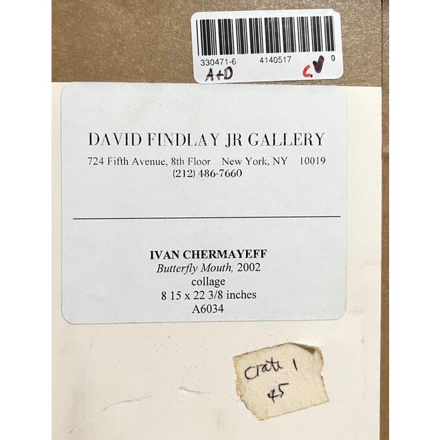 Surrealism Ivan Chermayeff, Surrealist Photo Collage Assemblage Art Butterfly Mouth Ivan Chermayeff, 2002 For Sale - Image 3 of 11