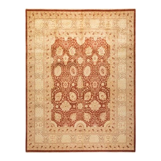 Mogul Collection Hand-Knotted Area Rug - Red Collection 8' 1" X 10' 4" For Sale