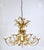Hollywood Regency Hollywood Regency Wheat Floral Bouquet Gilt Iron Chandelier by Hans Kögl, 1970s For Sale - Image 3 of 18