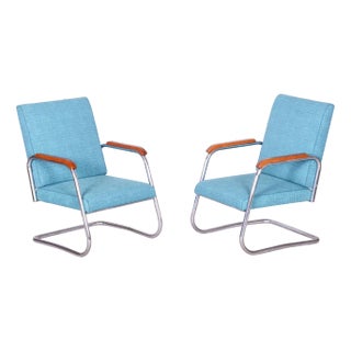 Set of Bauhaus Armchairs by Karel E. Ort for Hynek Gottwald, 1930s For Sale