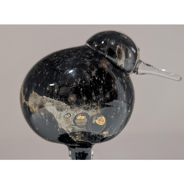 Mid-Century Modern 1970s Signed Kaj Franck - Baby Gull (Lokinpoikanen) Glass Bird Sculpture - Nuutajärvi Notsjo For Sale - Image 3 of 9