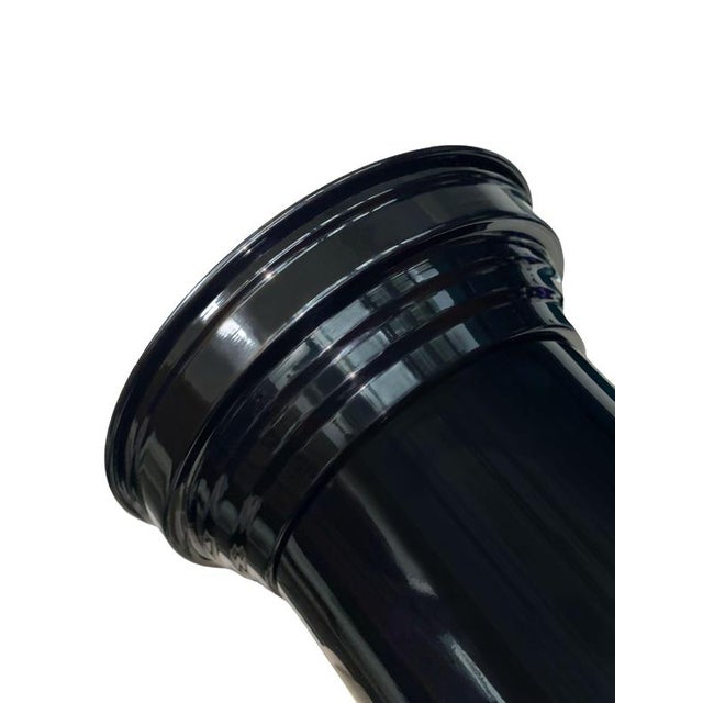 RL 11 Cylindrical Pedestal in Polished Aluminum by Caspal For Sale - Image 6 of 7