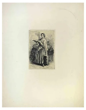 Gustave Donjean, The Lady, Etching, 1860s