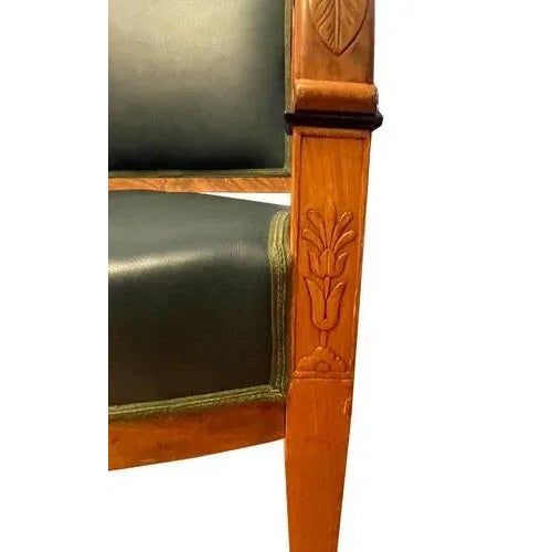 Set of Biedermeier Armchairs in Cherry For Sale - Image 6 of 13