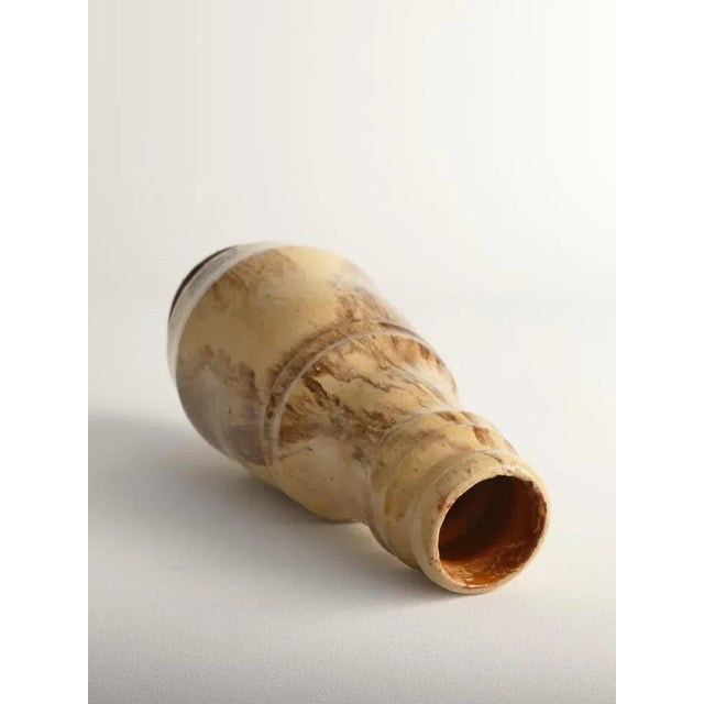 Ceramic Scandinavian Modern Beige Gourd-Shaped Vase, Sweden, 1960s For Sale - Image 7 of 8