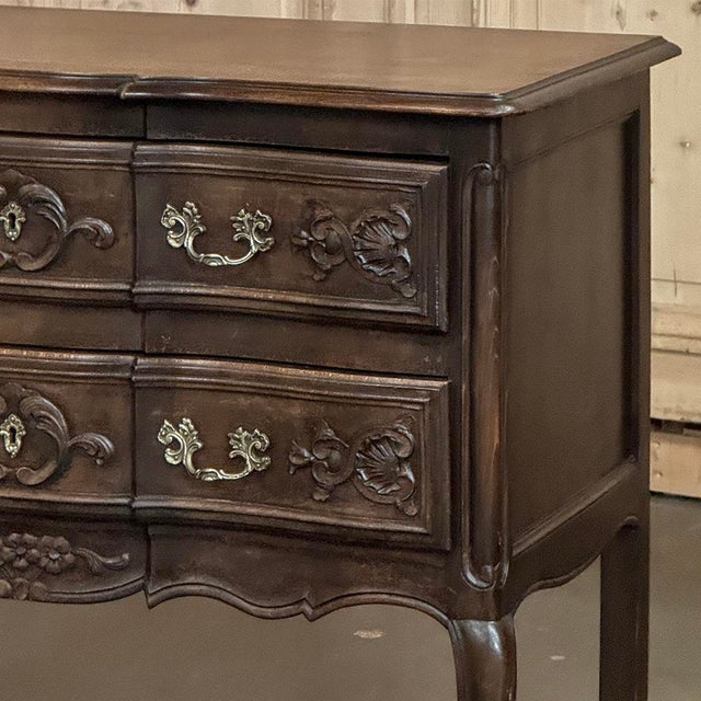 Country French Louis XV Walnut Commode For Sale - Image 9 of 17