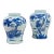 Chinese Near Pair 19th Century Blue and White Vases For Sale