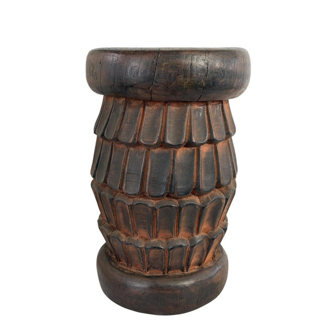 Vintage Tribal Nobility Bamileke Stool/Table Cameroon 14.5" H For Sale - Image 4 of 10
