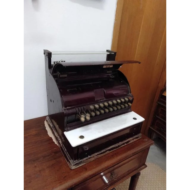 Mid-Century Modern Vintage Cash Register by Giuseppe Regosa & Figli Turin, 1920s For Sale - Image 3 of 13