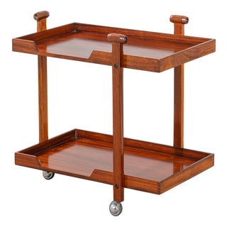 Wooden CR-20 Serving Cart by Franco Albini for Poggi, 1950s For Sale