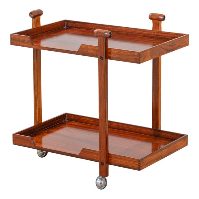 Wooden CR-20 Serving Cart by Franco Albini for Poggi, 1950s For Sale