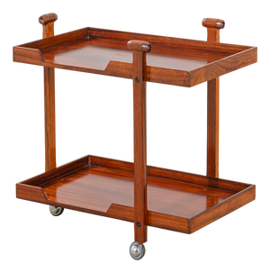 Wooden CR-20 Serving Cart by Franco Albini for Poggi, 1950s